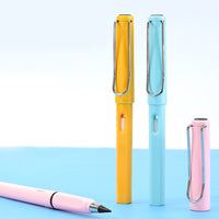 2-in-1 Everlasting Magic Pencil with Replaceable Eraser – Inkless, Reusable, Portable (1 Pc / Mix Color)