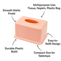 Rectangular Tissue Paper Box Holder (1 Pc)