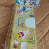 Plastic Pencil Box with LED Light & Cartoon Print (1 Pc)