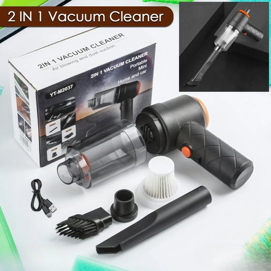 Compact & Cordless High-Suction Car Vacuum Cleaner & Blower