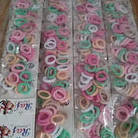 Colorful Soft Elastic Hair Bands Set for Kids & Girls (10 Pkt  / 1 Set)