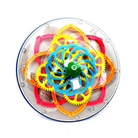 Electric Transparent Gear UFO Space Flying Saucer Toy Toddler Interaction
