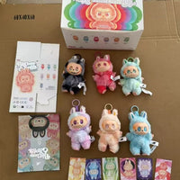 Plush Toy Cartoon Keychain with Hook Assorted Colorful Animal Design  Have a Seat Vinyl Plush Blind Box 1 Pc (Mix Design)
