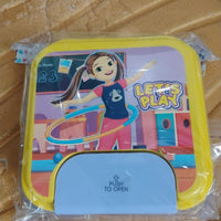 Kids Lunch Box Set with Small Inner Container, Spoon & Fork (1 Pc)