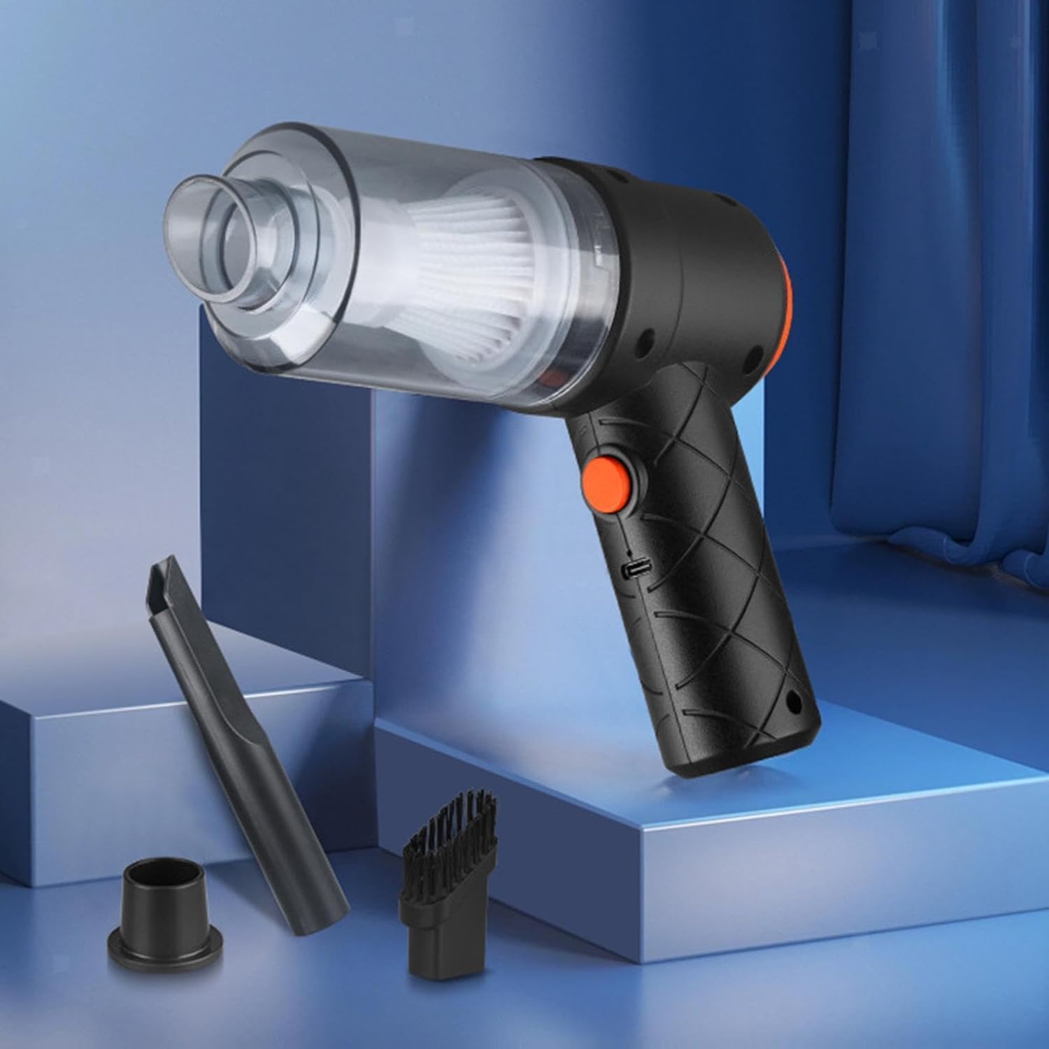 Compact & Cordless High-Suction Car Vacuum Cleaner & Blower