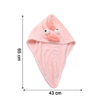 Microfiber Cartoon Hair Wrap