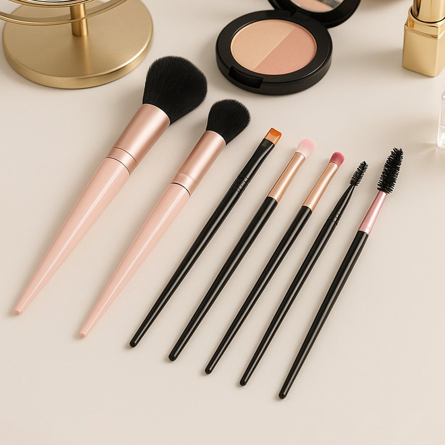 Premium Dual-Tone Makeup Brush Set