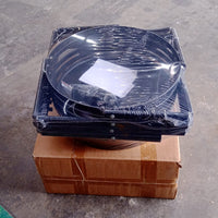 4-Layer Round Metal Mesh Storage Organizer Rack with Wheels (1 Pc)