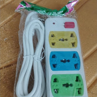Compact 3-Socket Universal Extension Board (1 Pc)