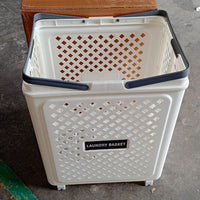 Large Foldable Laundry Basket with Wheels