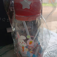 Cute Cartoon Water Bottle Approx 450ML (1 Pc)