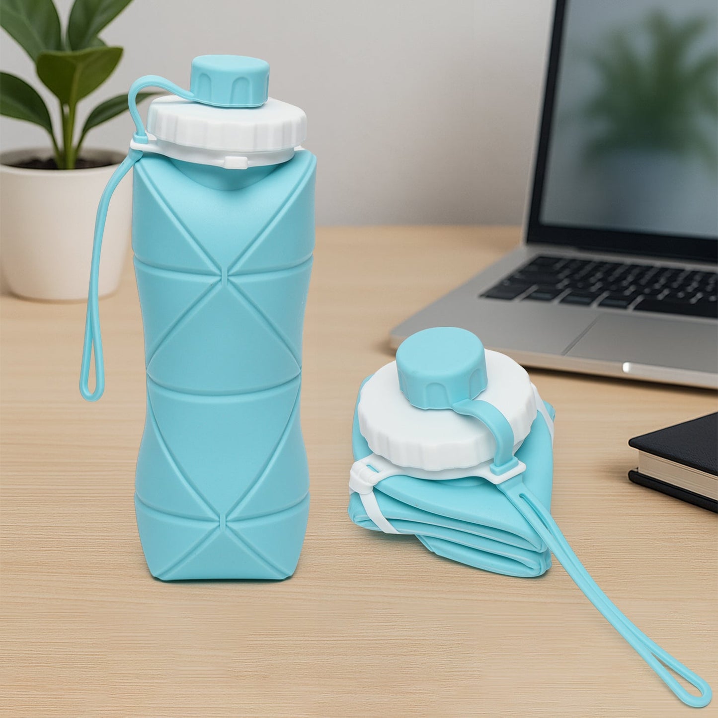 600ml Collapsible Silicone Water Bottle