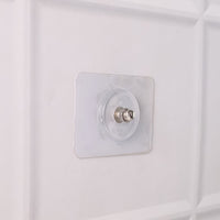 Heavy Duty Transparent Adhesive Wall Hook with Stainless Steel Screw Head (1 Pc)