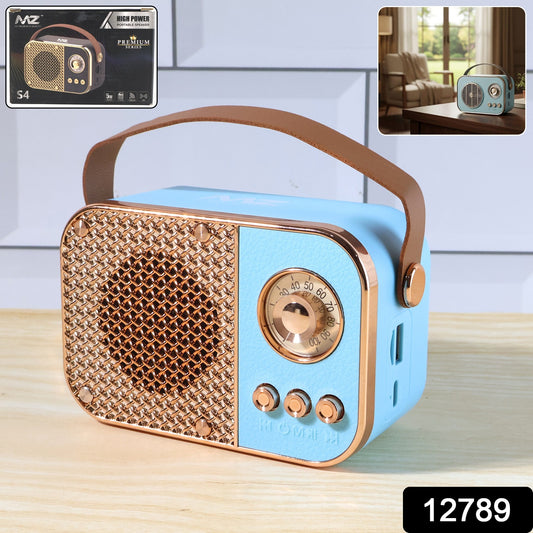 Vintage Style Wireless Portable Speaker With Retro Radio (1 Pc)