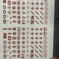 Gold Switch Stickers