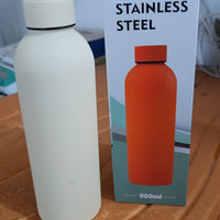 Stainless Steel Double Wall Vacuum-Insulated Drink Water Bottle (Mix Color / 500 ML Approx)