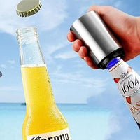 Stainless Steel Automatic Push & Pull Bottle Opener