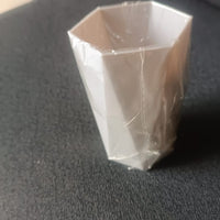 Hexagon Shape Small Plastic Drinking Glass (1 Pc)