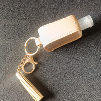 Portable Hand Sanitizer Holder Keychain with Tassel (1 Pc)