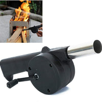 2282 Portable Hand Crank Air Blower Fan For Charcoal Grill Bbq